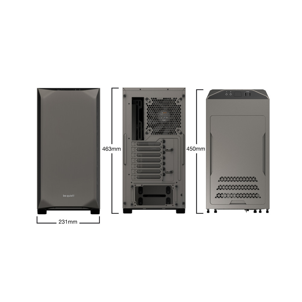 Boier BeQuiet Pure Base 500 metallic grau