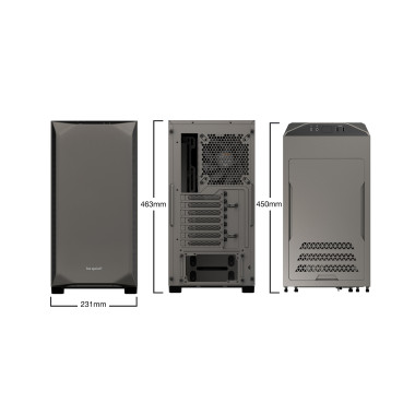 Boier BeQuiet Pure Base 500 metallic grau