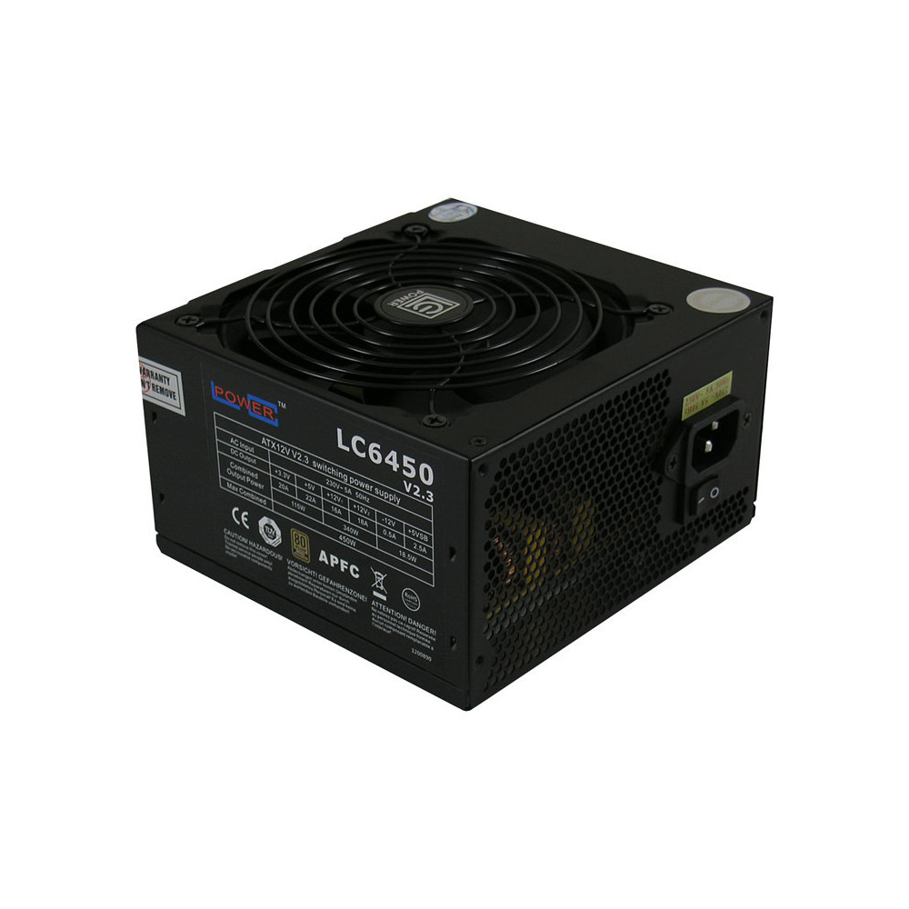Alimentation LC-Power Super Silent 450W - V2.3 80 PLUS Bronze Alimentation LC-Power Super Silent 450W - V2.3 80 PLUS Bronze