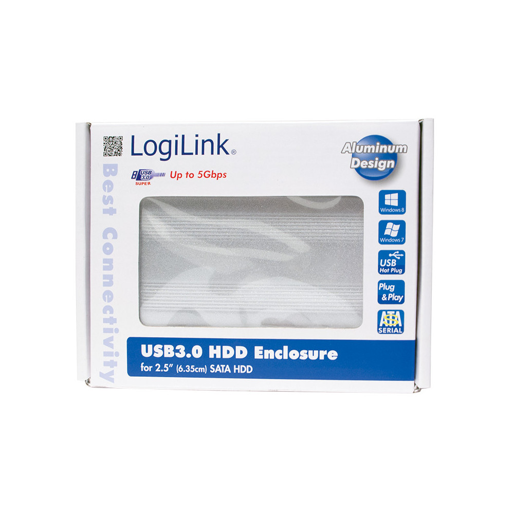 HDD Gehse Logilink Speichergehse 2,5 SATA Silber USB 3.0 UA0106A