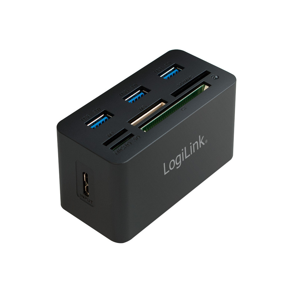 LogiLink USB 3.0-Hub mit AIO-Kartenleser - CR0042 LogiLink USB 3.0-Hub mit AIO-Kartenleser - CR0042