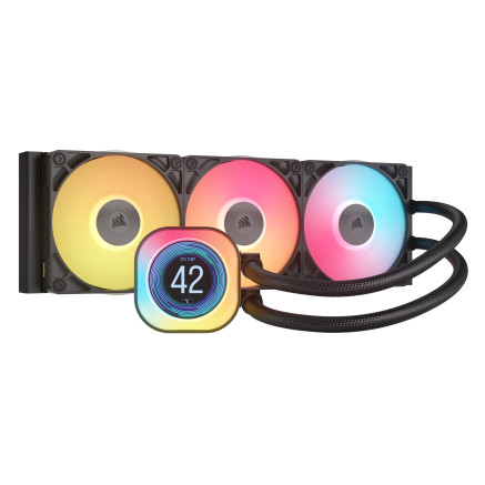 Cooler Corsair iCUE Link TITAN 360 RX LCD AIO - Wasserklung