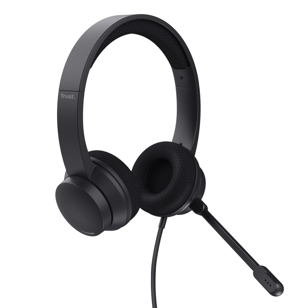 Trust Headset Ayda USB Headset Ohrumschlieend und Clegebunden 25089