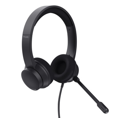 Trust Headset Ayda USB Headset Ohrumschlieend und Clegebunden 25089