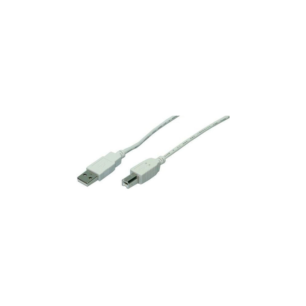 Cle LogiLink USB 2.0 Cle A-Stecker-B-Stecker grau 2m Cle LogiLink USB 2.0 Cle A-Stecker-B-Stecker grau 2m