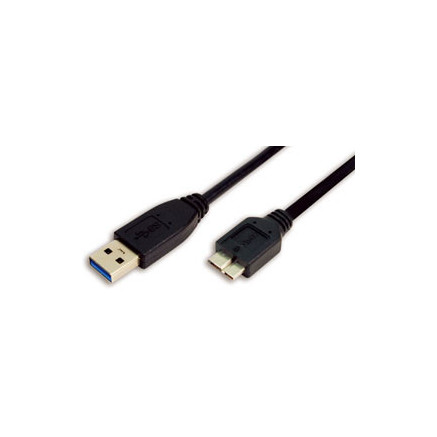 Cle LogiLink USB 3.0 Cle USB-AM zu Micro-USBM schwarz 1m CU0026