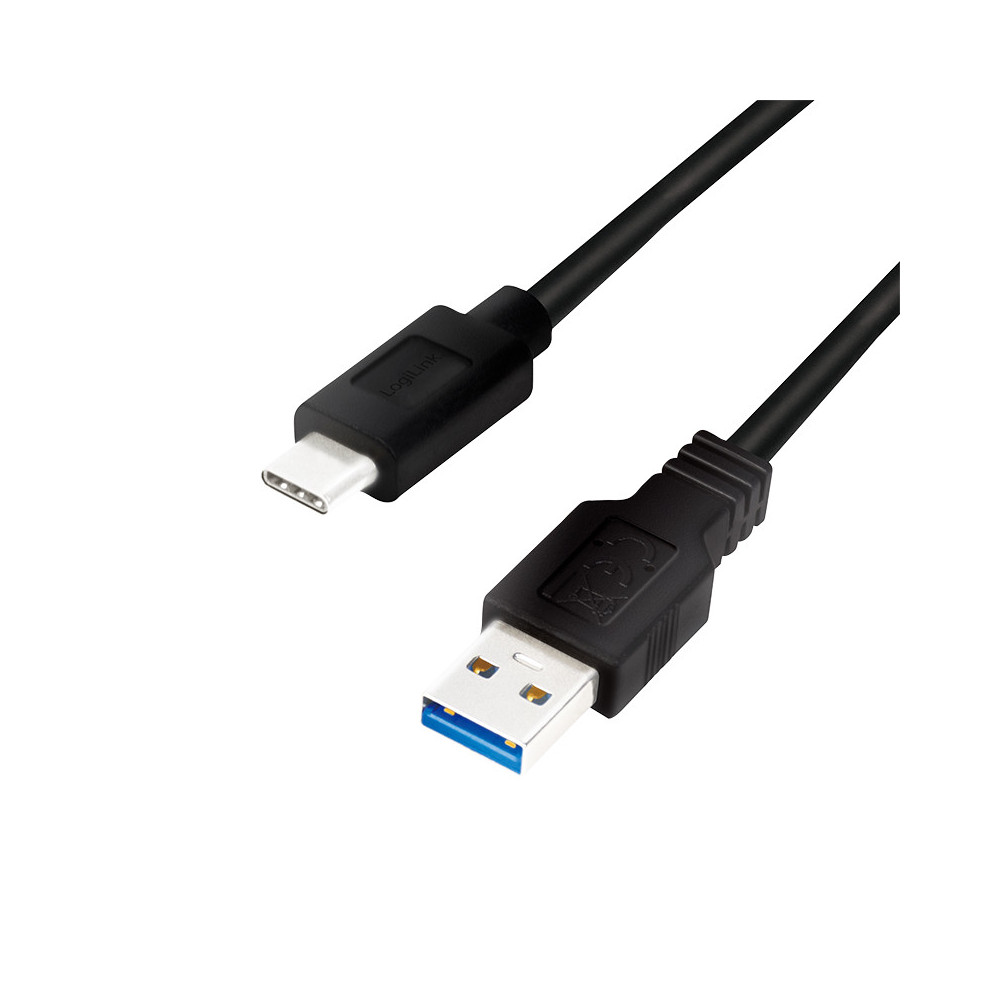 Cle LogiLink USB 3.2 Cle A-Stecker-C-Stecker schwarz 1 m Cle LogiLink USB 3.2 Cle A-Stecker-C-Stecker schwarz 1 m