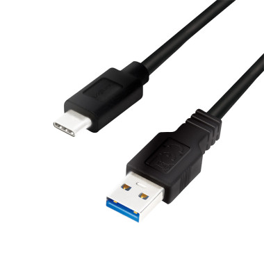 Cle LogiLink USB 3.2 Cle A-Stecker-C-Stecker schwarz 1 m