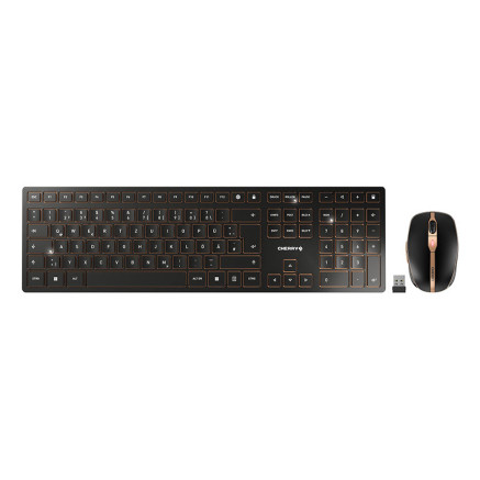 Keyboard  Mouse Cherry DW9100 slim schwarz (JD-9100DE-2)
