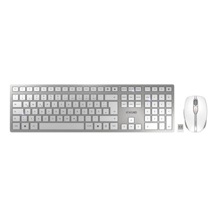 Keyboard  Mouse Cherry DW9100 slim silber (JD-9100DE-1)