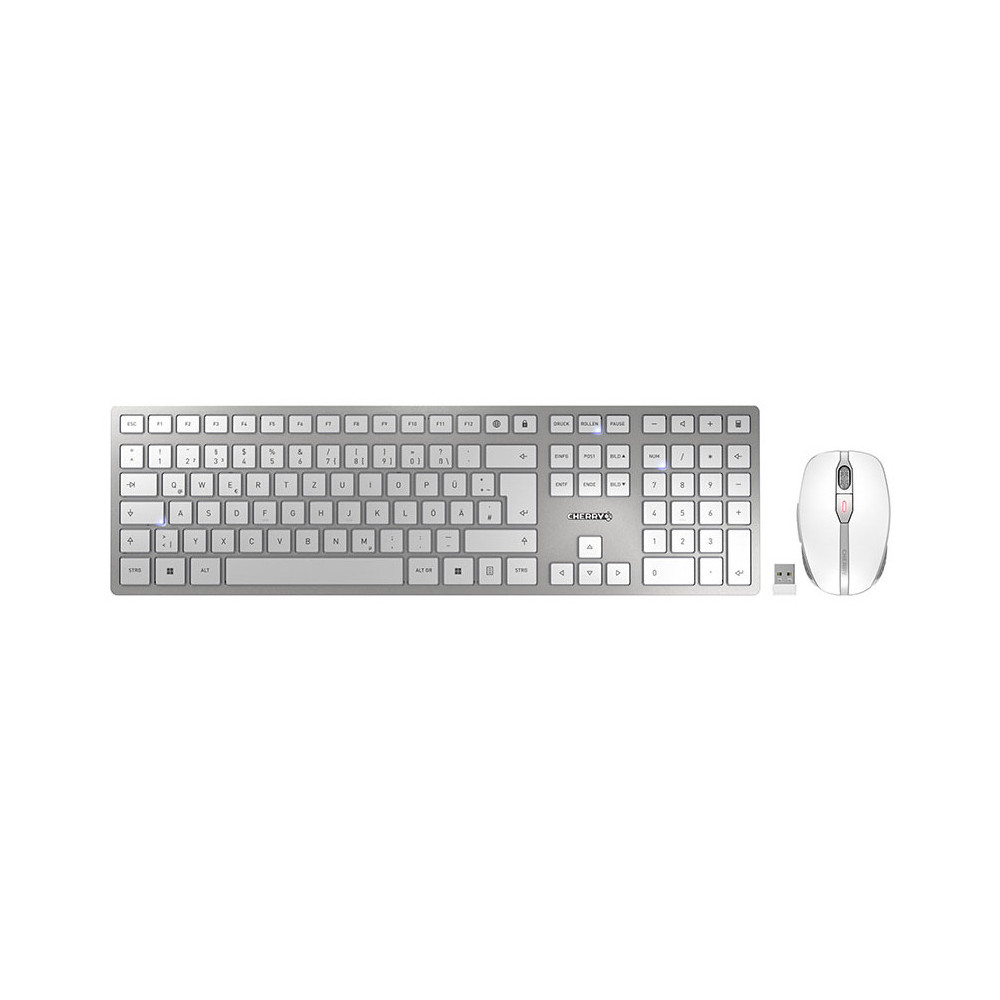 Keyboard Mouse Cherry DW9100 slim silber (JD-9100DE-1) Keyboard Mouse Cherry DW9100 slim silber (JD-9100DE-1)
