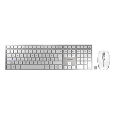Keyboard  Mouse Cherry DW9100 slim silber (JD-9100DE-1)