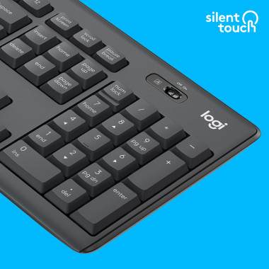 Keyboard  Mouse Logitech MK295 Silent Wireless Combo (US) (920-009800)