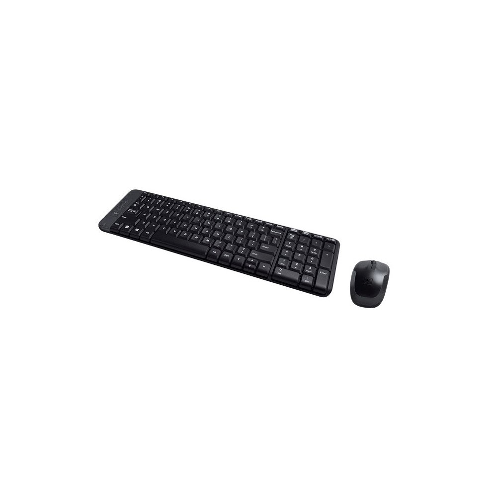 Keyboard  Mouse Logitech Wireless Combo MK220  Wireless Schwarz (DE) (920-003168)