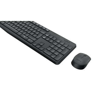 Keyboard  Mouse Logitech Wireless Combo MK235 (DE) (920-007905)