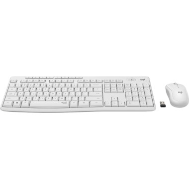 Keyboard  Mouse Logitech Wireless Combo MK295 silent wei (DE) (920-009819)