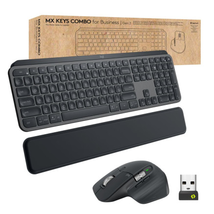 Keyboard  Mouse Logitech Wireless Combo MX Keys (DE) (920-010926)