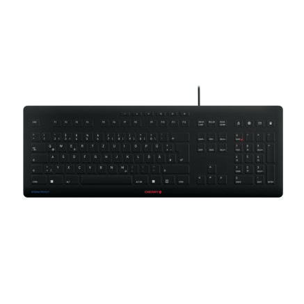 Keyboard Cherry Stream - USB - QWERTZ - Schwarz (JK8502DE-2)