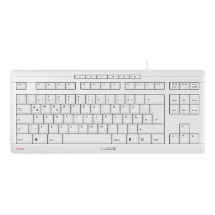 Keyboard Cherry STREAM KEYBOARD TKL (JK-8600DE-0) - USB - Wei