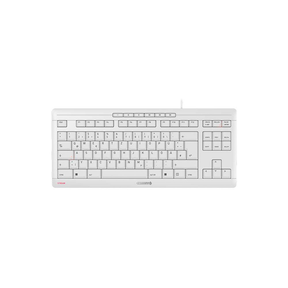 Keyboard Cherry STREAM KEYBOARD TKL (JK-8600DE-0) - USB - Wei