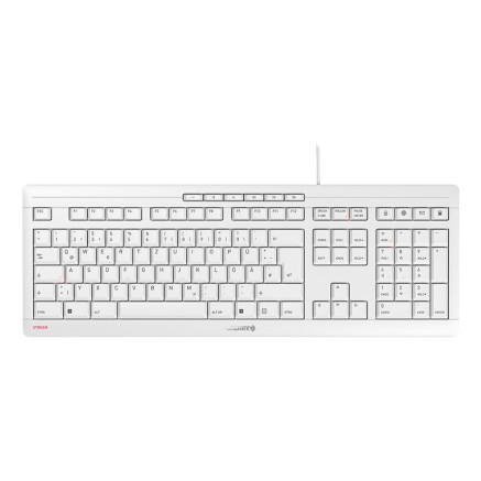 Keyboard Cherry STREAM wei-grau DE (JK-8500DE-0)