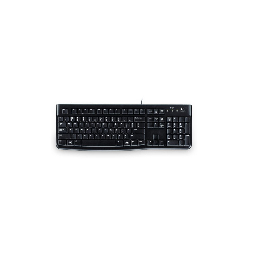 Keyboard Logitech K120 black USB (DE) (920-002489)