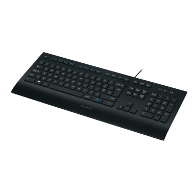 Keyboard Logitech K280E Pro Business - Clegebunden- Schwarz (US) (920-005217)