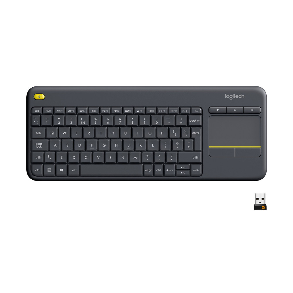 Keyboard Logitech K400 - Mini - Clelos- Schwarz (US) (920-007145) Keyboard Logitech K400 - Mini - Clelos- Schwarz (US) (920-007145)