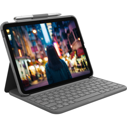 Keyboard Logitech Slim Folio - QWERTZ - Deutsch - iPad (10th gen) (920-011423)