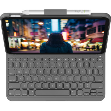 Keyboard Logitech Slim Folio - QWERTZ - Deutsch - iPad (10th gen) (920-011423)