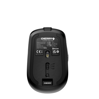 Mouse Cherry MW 9100 - (JW-9100-2) - 6 Tasten - Clelos - 2.4 GHz, Bluetooth 4.0 - Cleloser Empfger (USB)