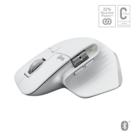 Mouse Logitech MX Master 3S for Mac rechts Bluetooth Silber - Wei (910-006572)
