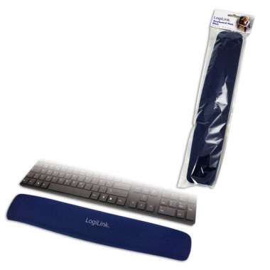 LogiLink Tastatur Gel Handballenauflage, blau ID0045