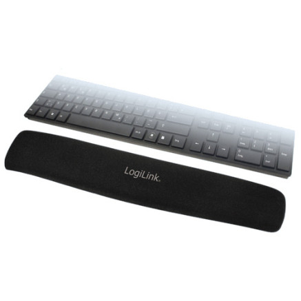 LogiLink Tastatur Gel Handballenauflage, schwarz ID0044