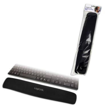 LogiLink Tastatur Gel Handballenauflage, schwarz ID0044
