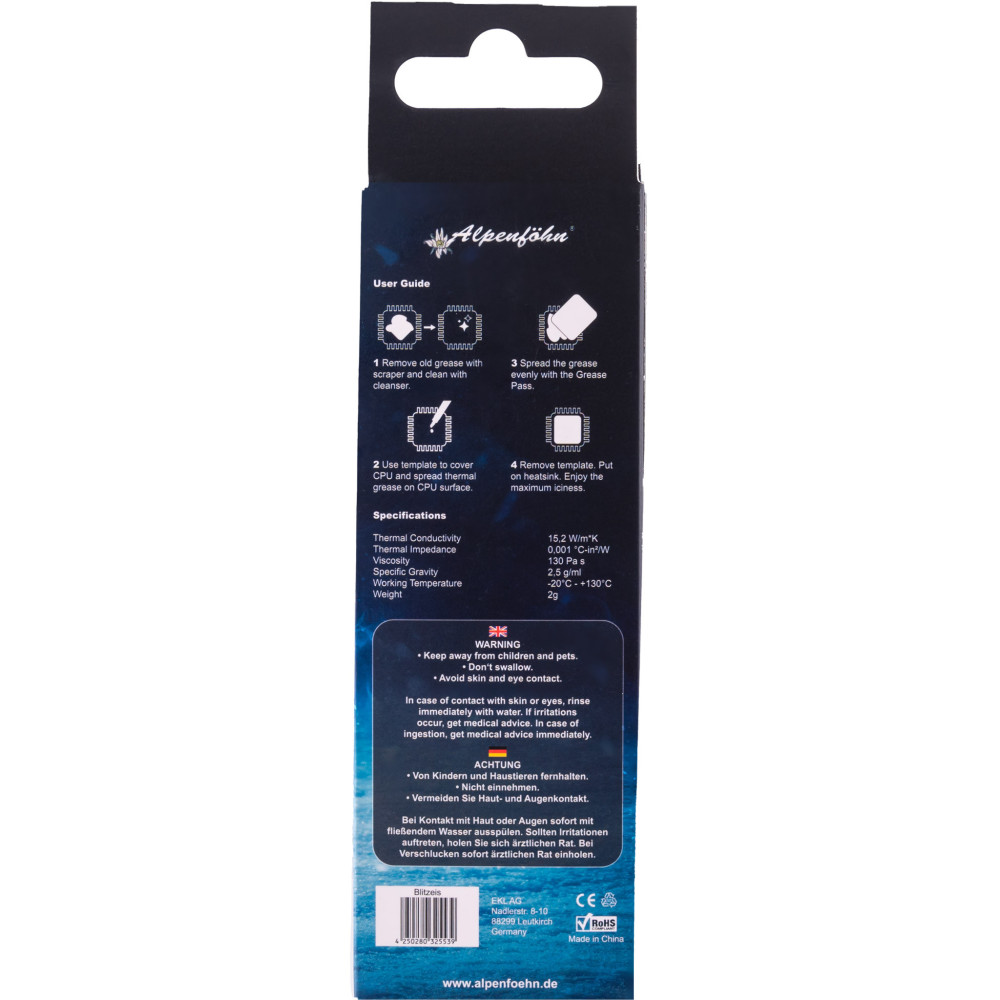 Alpenfn Pe thermique  Blitzeis 84000000216