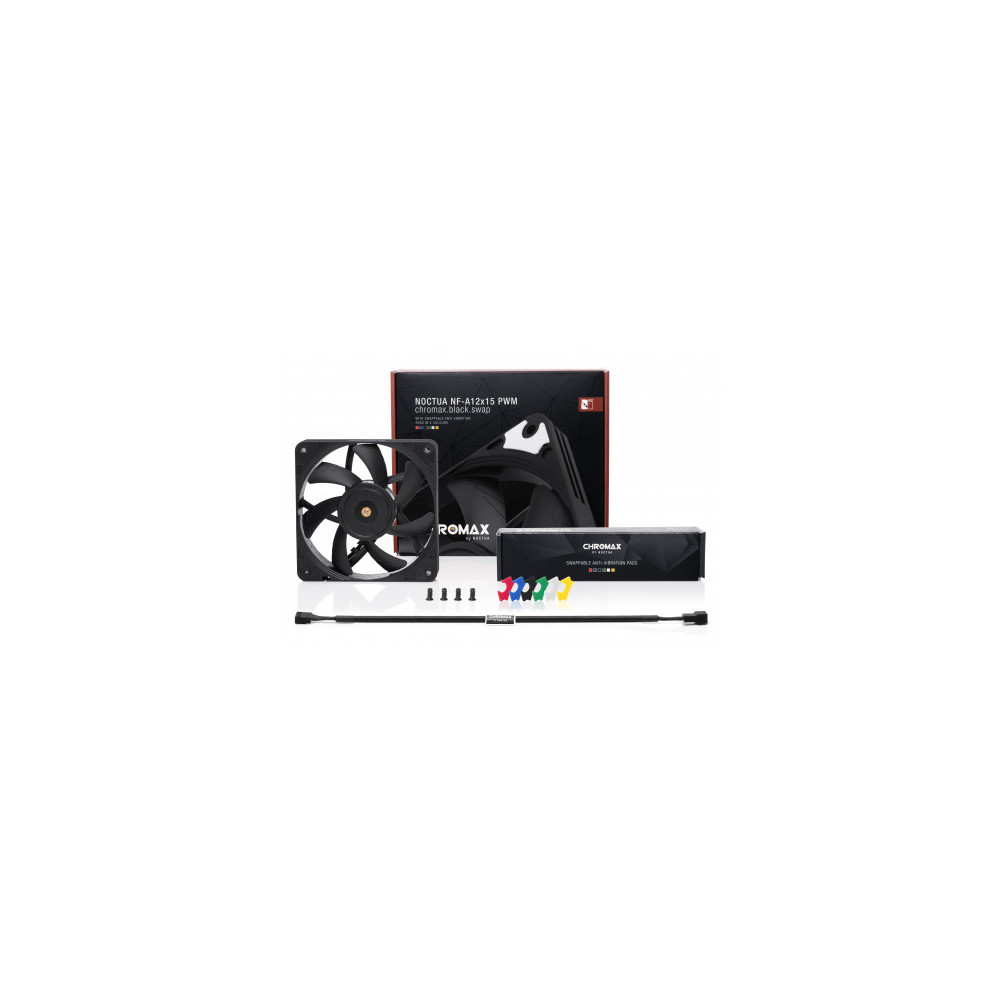 Boierlter Noctua chromax NF-A12x15 PWM.black.swap NF-A12X15 PWM CH.BK.
