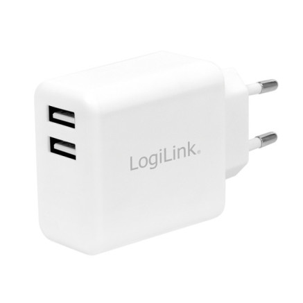 LogiLink Steckdosenadapter 2 x USB - PA0210W