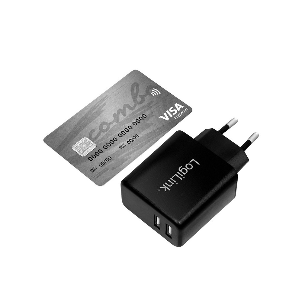 LogiLink Steckdosenadapter 2 x USB - PA0210