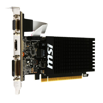Carte Graphique - MSICV025445 MSI GT710 LP 2Go DDR3 PCI E 2.0 HDMI DVI VGA