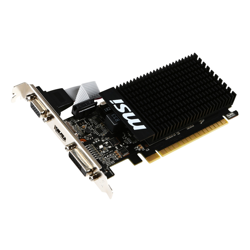 Carte Graphique - MSICV025445 MSI GT710 LP 2Go DDR3 PCI E 2.0 HDMI DVI VGA