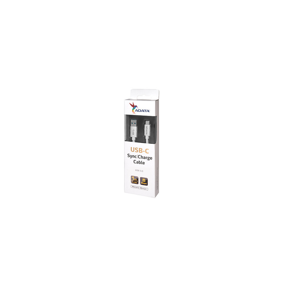 ADAUS030300 ADATA - Cable adaptatreur USB-C à 3.1A Gen1 C.Aluminium