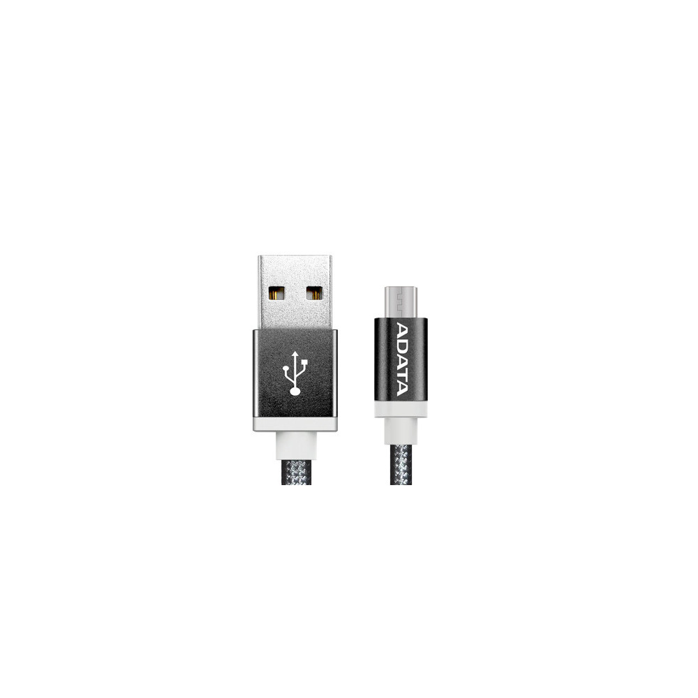 ADAET028369 ADATA Cable MicroUSB Noir Longueur 100cm ADAET028369 ADATA Cable MicroUSB Noir Longueur 100cm