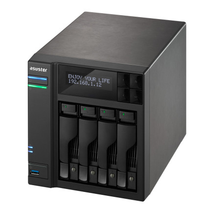 ASTBT023313 AS-7004T Boîtier NAS pour 4 DD 3.5 2.5p 3.5GHz Dcore 2Go