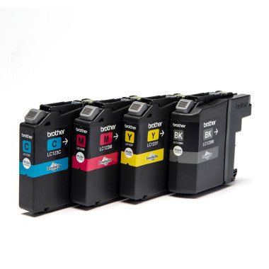 BROCO021259 Encre Brother Multipack LC123 Black + 3 couleurs