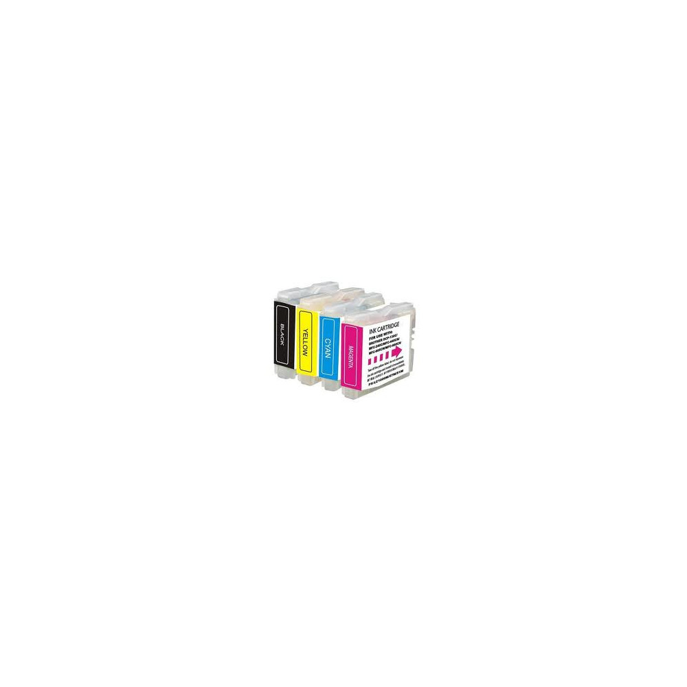 BROCO021380 Encre Brother Multipack LC121 Black + 3 couleurs