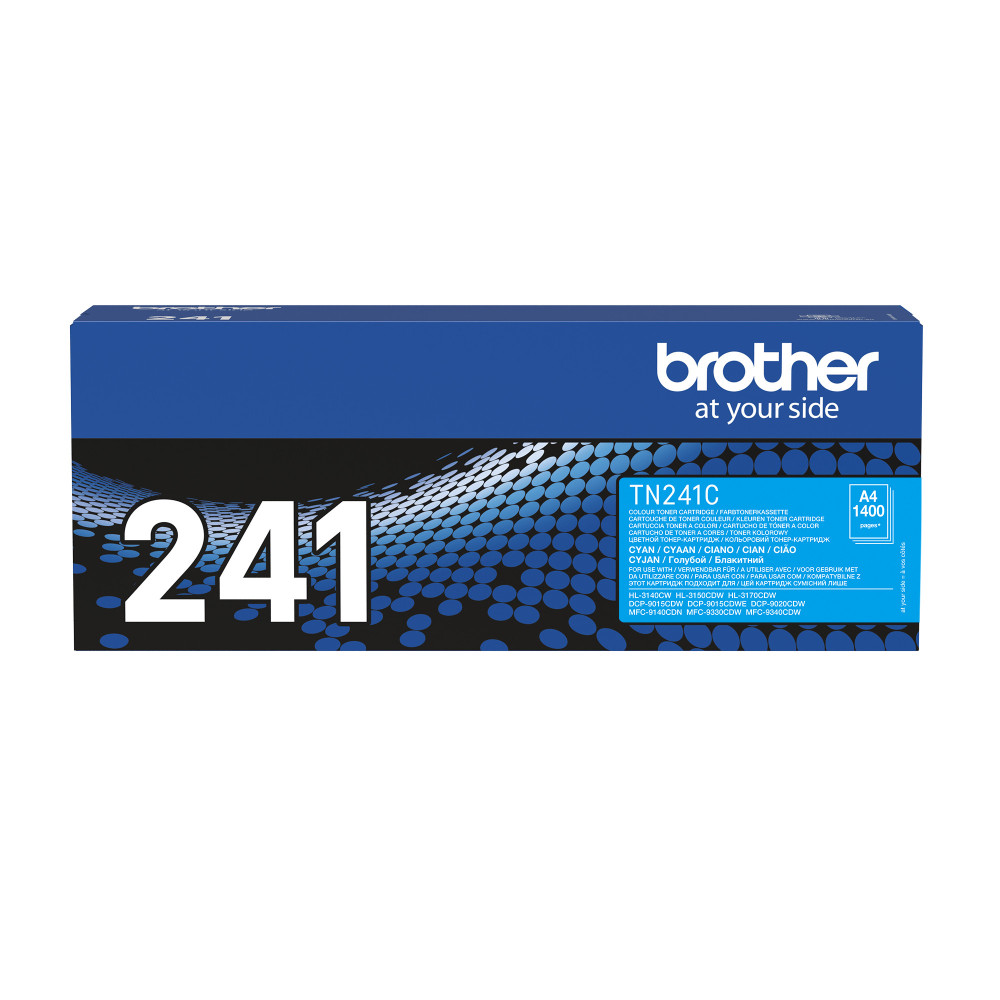 BROCO022308 Brother Toner TN-241 Cyan 1400 pages BROCO022308 Brother Toner TN-241 Cyan 1400 pages