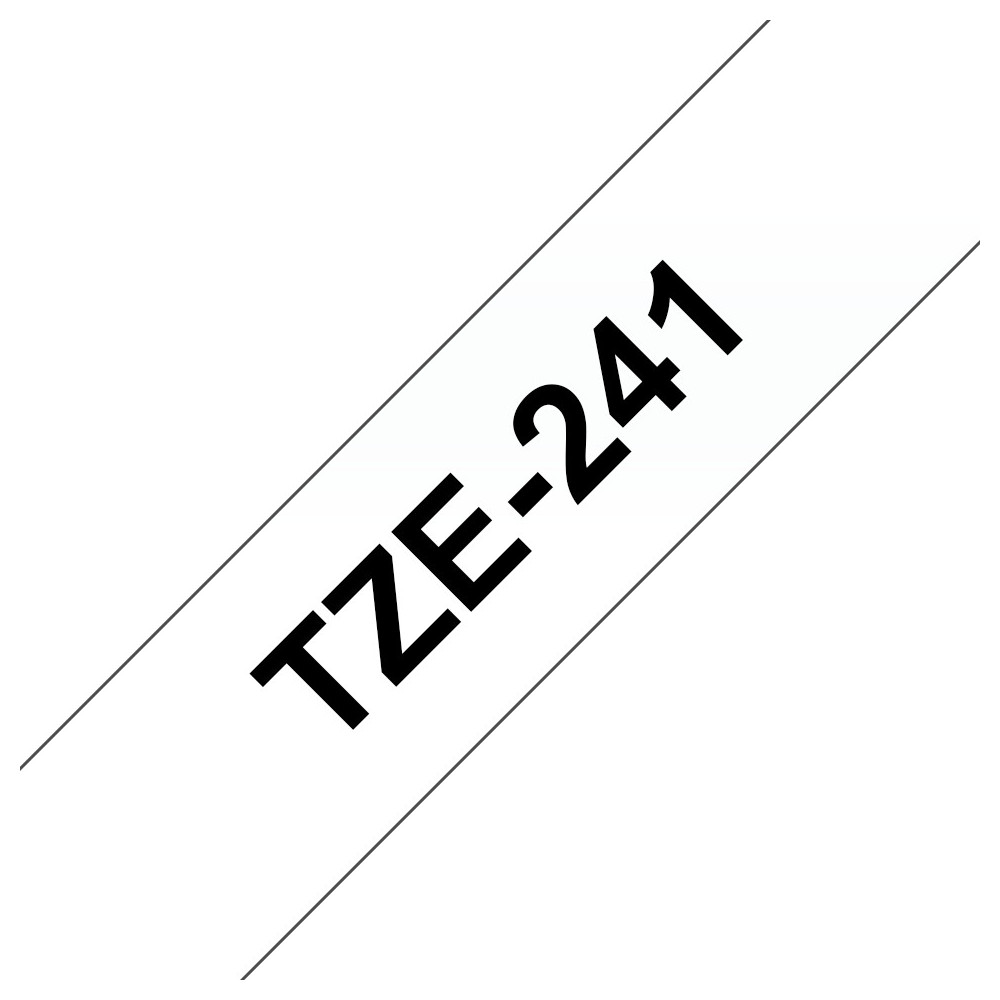 BROETI25882 DESTOCKAGE TZE-241 Ruban 18mm Noir Blanc BROETI25882 DESTOCKAGE TZE-241 Ruban 18mm Noir Blanc