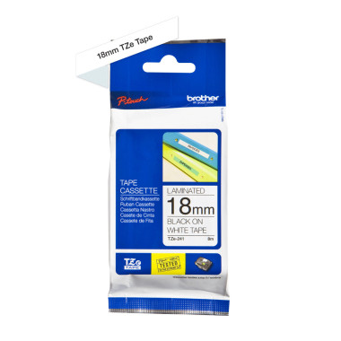 BROETI25882 DESTOCKAGE TZE-241 Ruban 18mm Noir Blanc