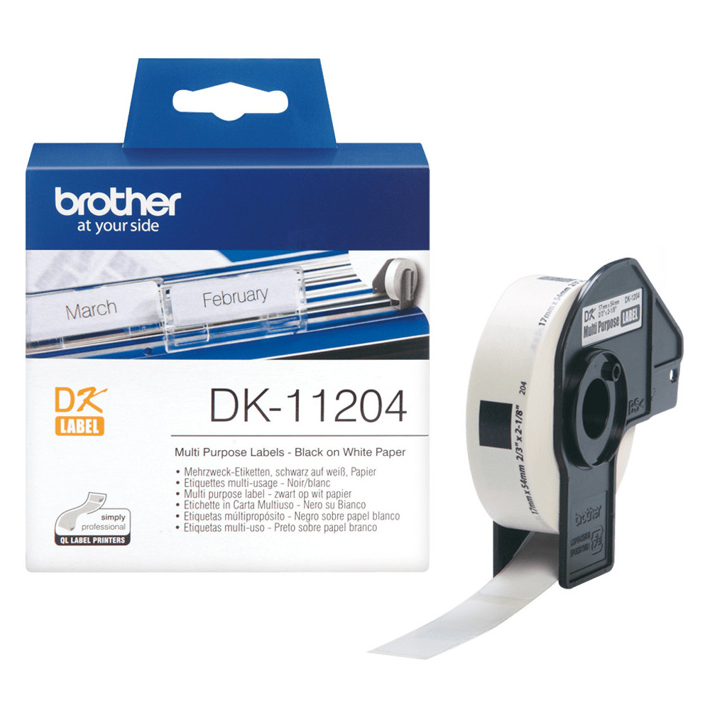 BROETI27046 BROTHER DK11204 17X54mm 400 Etiquettes BROETI27046 BROTHER DK11204 17X54mm 400 Etiquettes
